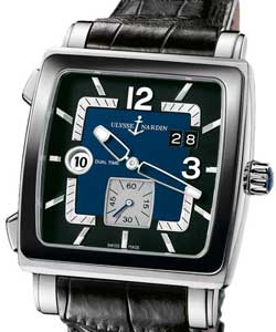 replica ulysse nardin quadrato dual-time-steel 243 92cer/632 watches