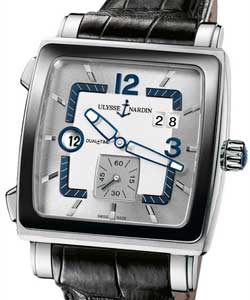 replica ulysse nardin quadrato dual-time-steel 243 92cer/601 watches