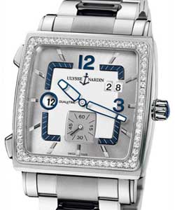 replica ulysse nardin quadrato dual-time-steel 243 92b 7m/601 watches