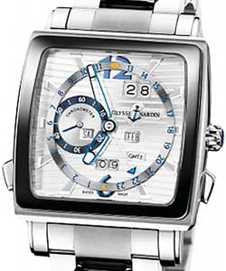 replica ulysse nardin quadrato dual-time-perpetual-white-gold 320 90cer 8m/91 watches