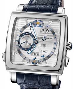 replica ulysse nardin quadrato dual-time-perpetual-white-gold 320 90/91 watches
