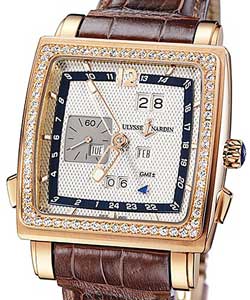 replica ulysse nardin quadrato perpetual-gmt-rose-gold 326 90b/61 watches