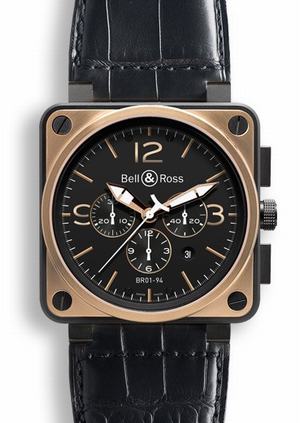 replica bell & ross br 01 94-steel-chrono br0194bicoof watches