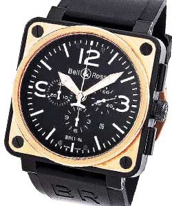replica bell & ross br 01 94-steel-chrono br01 94 rose gold & carbon watches