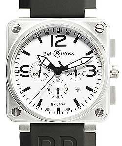 replica bell & ross br 01 94-steel-chrono br 01 94 white steel rs watches