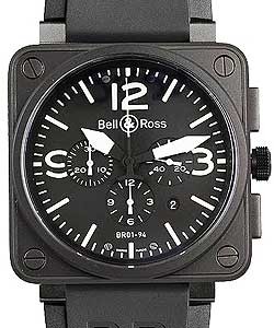 Replica Bell & Ross BR 01 94-Steel-Chrono BR01 94 BL CA