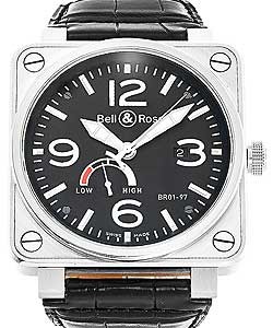 replica bell & ross br 01 97-power-reserve br 01 97 steel black watches