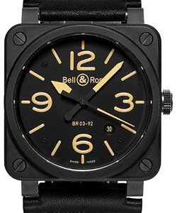 replica bell & ross br 03 black-ceramic br03 92heritage watches