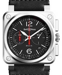 replica bell & ross br 03 chronograph-steel br0394 blc st/sca watches