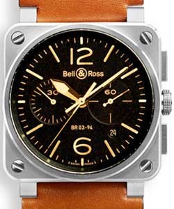 replica bell & ross br 03 chronograph-steel br03 94 golden heritage watches