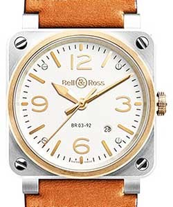 replica bell & ross br 03 steel br03 92steel&rosegold watches