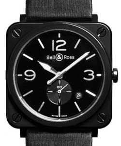 replica bell & ross brs quartz black-ceramic br s black ceramic satin watches