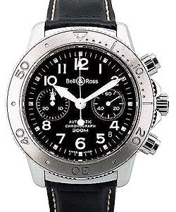replica bell & ross classic diver-300-chronograph dvr300 blk lea watches