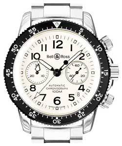 replica bell & ross classic pilot-acrylic-chronograph pa wte sb watches
