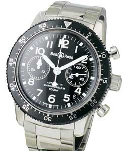 replica bell & ross classic pilot-acrylic-chronograph pa blk wte sb watches
