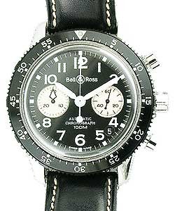 replica bell & ross classic pilot-acrylic-chronograph pa blk wte ls watches