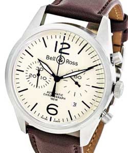 replica bell & ross vintage steel-126 brv126 bei st/sca watches