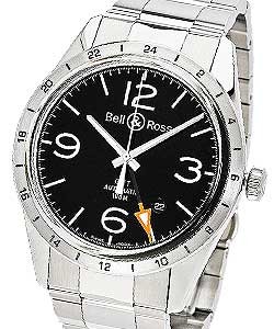 replica bell & ross vintage br 123 gmt br 123 gmt 24h steel watches