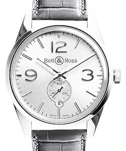Replica Bell & Ross Vintage BR 123 Officer BRG123 WH ST/SCA