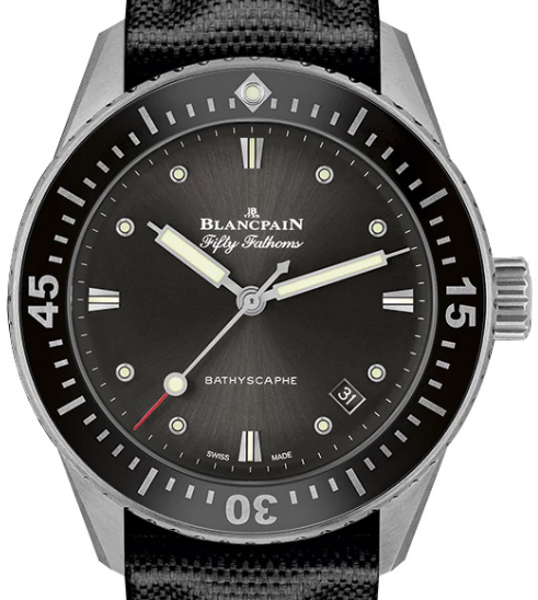 replica blancpain fifty fathoms bathyscaphe-steel 5100b 1110 b52a watches