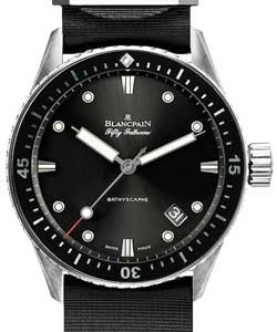 replica blancpain fifty fathoms bathyscaphe-titanium 5000 1230 naba watches