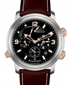 replica blancpain leman alarm-gmt-2-tone 2041 12a30 63b watches