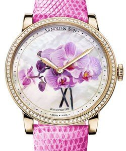 Replica Arnold & Son HM Series HM Flowers 40mm in Rose Gold with Diamonds Bezel 1LCMP.M04A.L513A 1LCMP.M04A.L513A