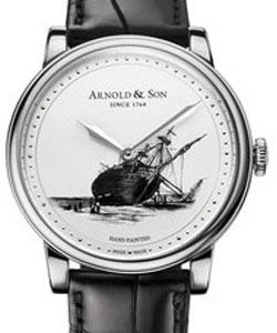 replica arnold & son hms1 hms1 beagle set 40mm in white gold 1lcaw.s08a.c111w 1lcaw.s08a.c111w watches