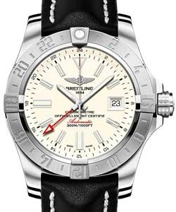 Replica Breitling Avenger II-GMT A3239011/G778 leather black tang
