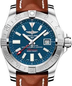 Replica Breitling Avenger II-GMT A3239011/C872 leather gold Tang