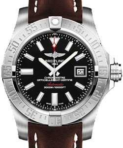 replica breitling avenger ii-gmt a1733110/bc30 leather brown deployant watches