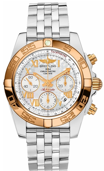 replica breitling chronomat 2-tone cb014012 a748 378a watches