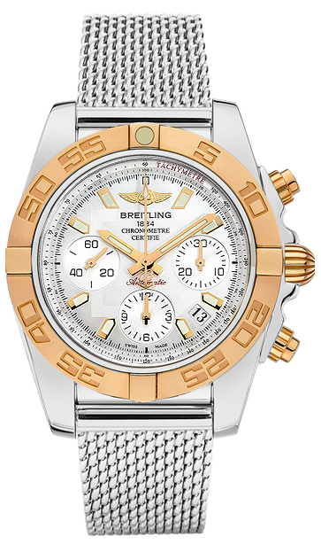 replica breitling chronomat 2-tone cb0140y2 a743 171a watches