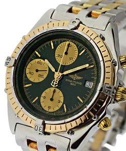 replica breitling chronomat 2-tone c13048_emerald_green watches