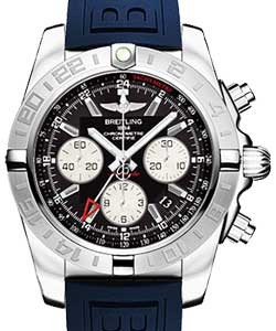 replica breitling chronomat gmt-chronograph ab042011/bb56 diver pro iii blue folding watches