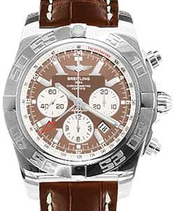 Replica Breitling Chronomat GMT-Chronograph AB041012/Q586 croco brown tang