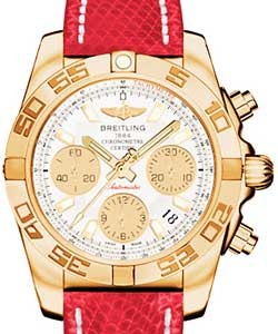replica breitling chronomat rose-gold hb014012/g713 lizard red deployant watches