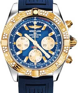 replica breitling chronomat rose-gold cb0110aa/c790 diver pro iii blue tang watches
