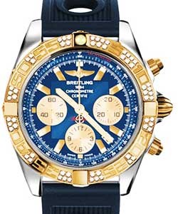 replica breitling chronomat rose-gold cb0110aa/c790 ocean racer blue deployant watches