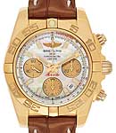 replica breitling chronomat rose-gold hb014012/a722 croco brown tang watches