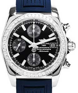 replica breitling chronomat 38 steel a1331053/bd92 diver pro iii blue pushbutton foldin watches