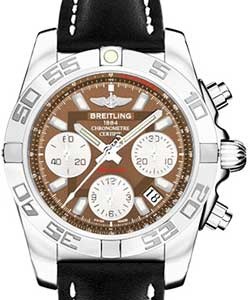 replica breitling chronomat 41 steel ab014012/q583 leather black tang watches