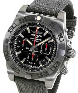 replica breitling chronomat 44 steel mb0111c3/be35 military rubber anthracite black tan watches