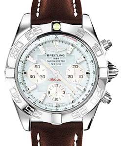 replica breitling chronomat 44 steel ab011012/g686 leather brown deployant watches