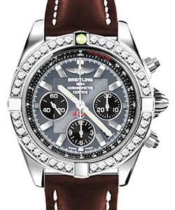 replica breitling chronomat 44 steel ab011053/f546 leather brown deployant watches