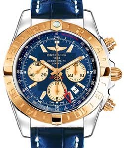 replica breitling chronomat 44mm gmt 2-tone cb042012 c858 731p watches