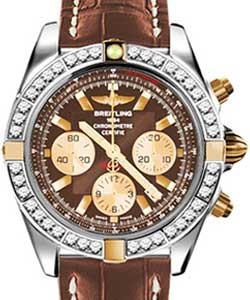 replica breitling chronomat 44mm gmt 2-tone ib011053/q576 croco gold deployant watches
