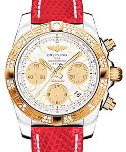 replica breitling chronomat b01 2-tone cb0140aa/g713 lizard red deployant watches