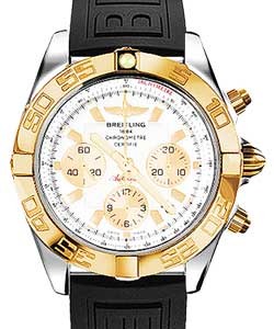replica breitling chronomat b01 2-tone cb011012/a696 diver pro iii black deployant watches