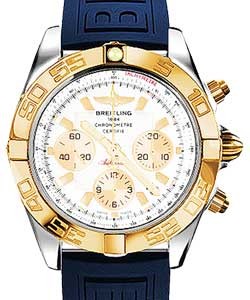 replica breitling chronomat b01 2-tone cb011012/a696 diver pro iii blue deployant watches
